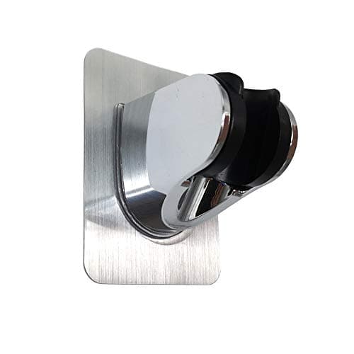 Strong Adhesive and Waterproof Shower Head Holder, Adjustable Handheld Shower Holder Wall Mount Shower Bracket (Silver - 1 Pack)