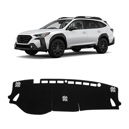 KUST Black Dash Cover for Subaru Outback 2020 2021 2022 2023 2024 2025 Left Hand Driving Dashboard Cover Polyester Dash Mat NonSlip Interior Accessories for Subaru Outback No Glare