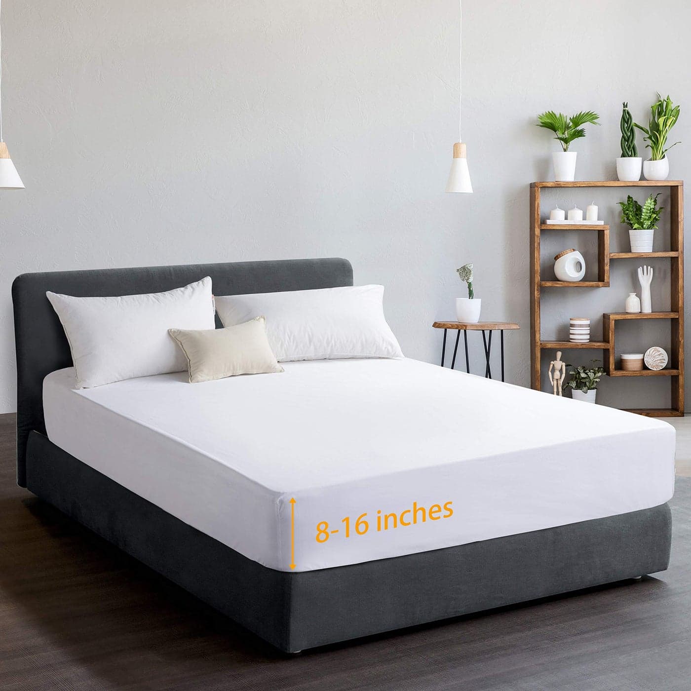 MILDLY Queen Size Extra Deep Fitted Sheets Only 100 Long Staple Cotton Breathable Bottom Sheet Fits Up to 16 Deep Mattress