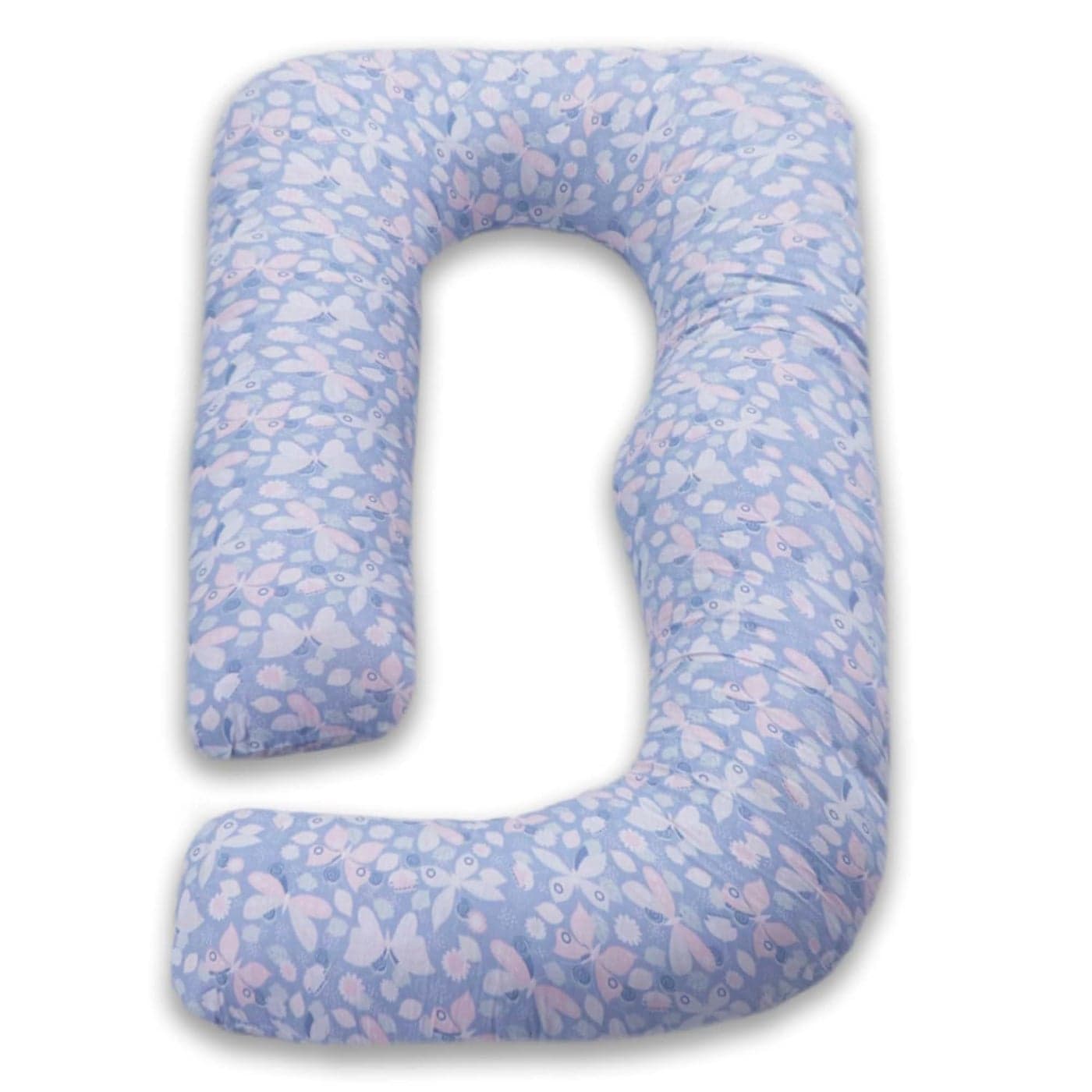 COOZLY G Shape Belly Back Pregnancy Pillow G Shape Maternity Pillow with 100 Cotton Removable Covers G Pregnancy Sleeping Pillow Butterfly Grey