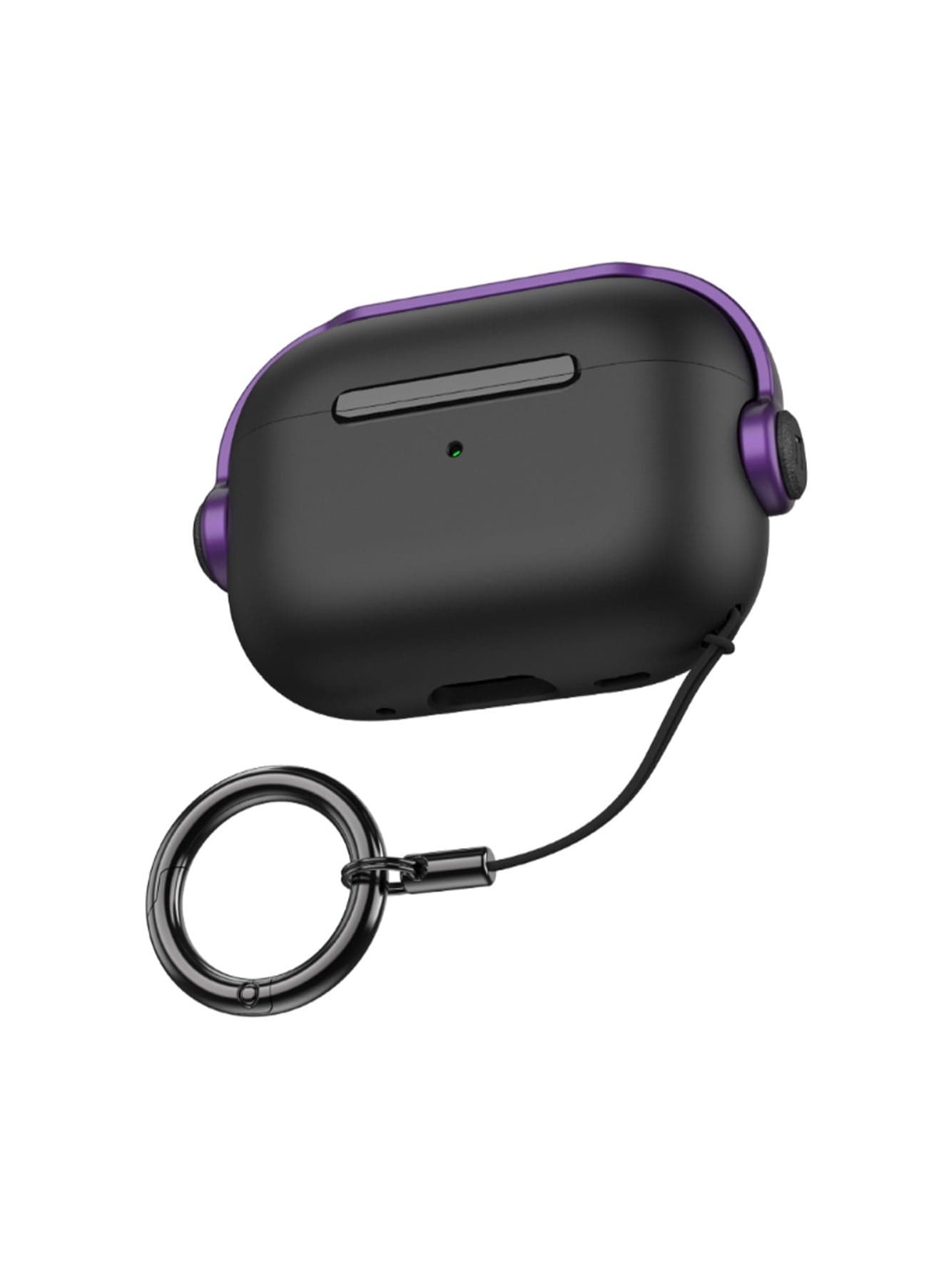 Black And Purple Airpods 3rd Generation Protective Case Anti-Fall Soft Silicone Protective Case, Protective Earphone Box Bluetooth Earphone Case