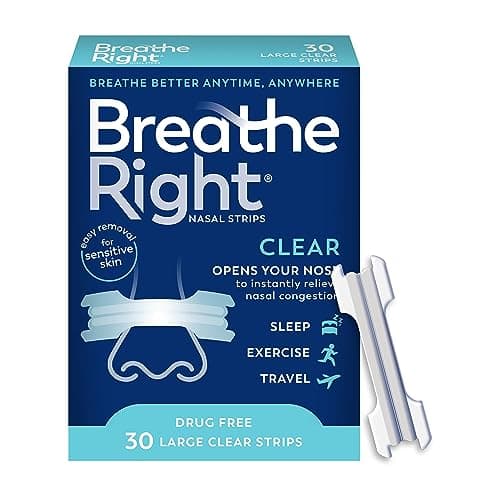 Breathe Right Nasal Strips Clear Large 30ct Packaging May Vary