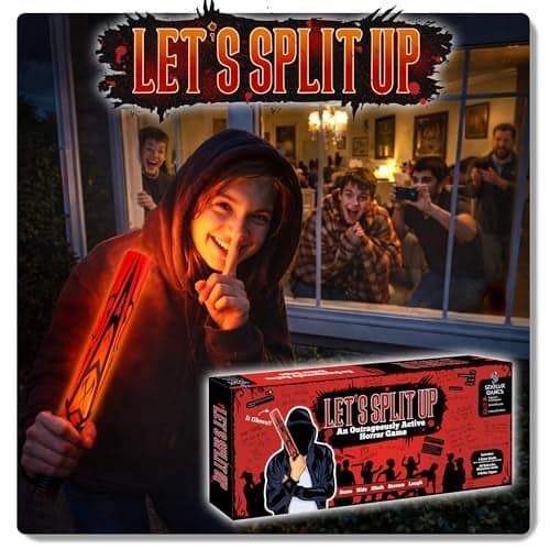Lets Split Up an Outrageous Horror Spoof Game Ages 12 412 Players Halloween Games for Teens Horror Board Games Alternative Outdoor Games Teen Boys Gift Ideas PulsePounding Thrills