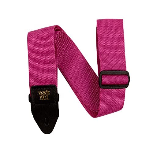 Ernie Ball Polypro Guitar Strap, Raspberry (P05355)