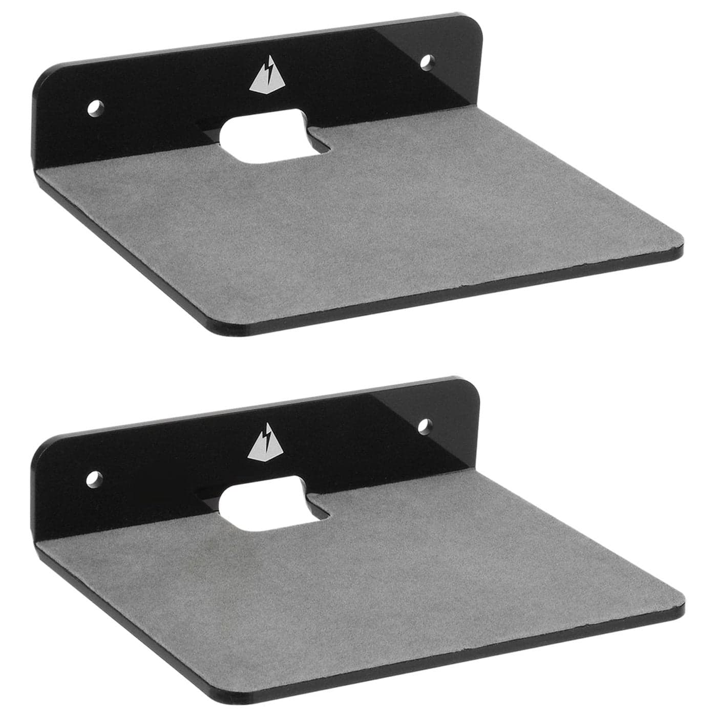 TXEsign Wall Shelves 2 Pack Small Wall Mount for Speaker Webcam Cell Phones Acrylic Display Shelf Black Medium