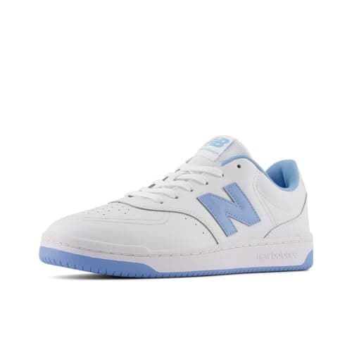 New Balance Men's BB80 V1 Sneaker, White/Light Blue, 7