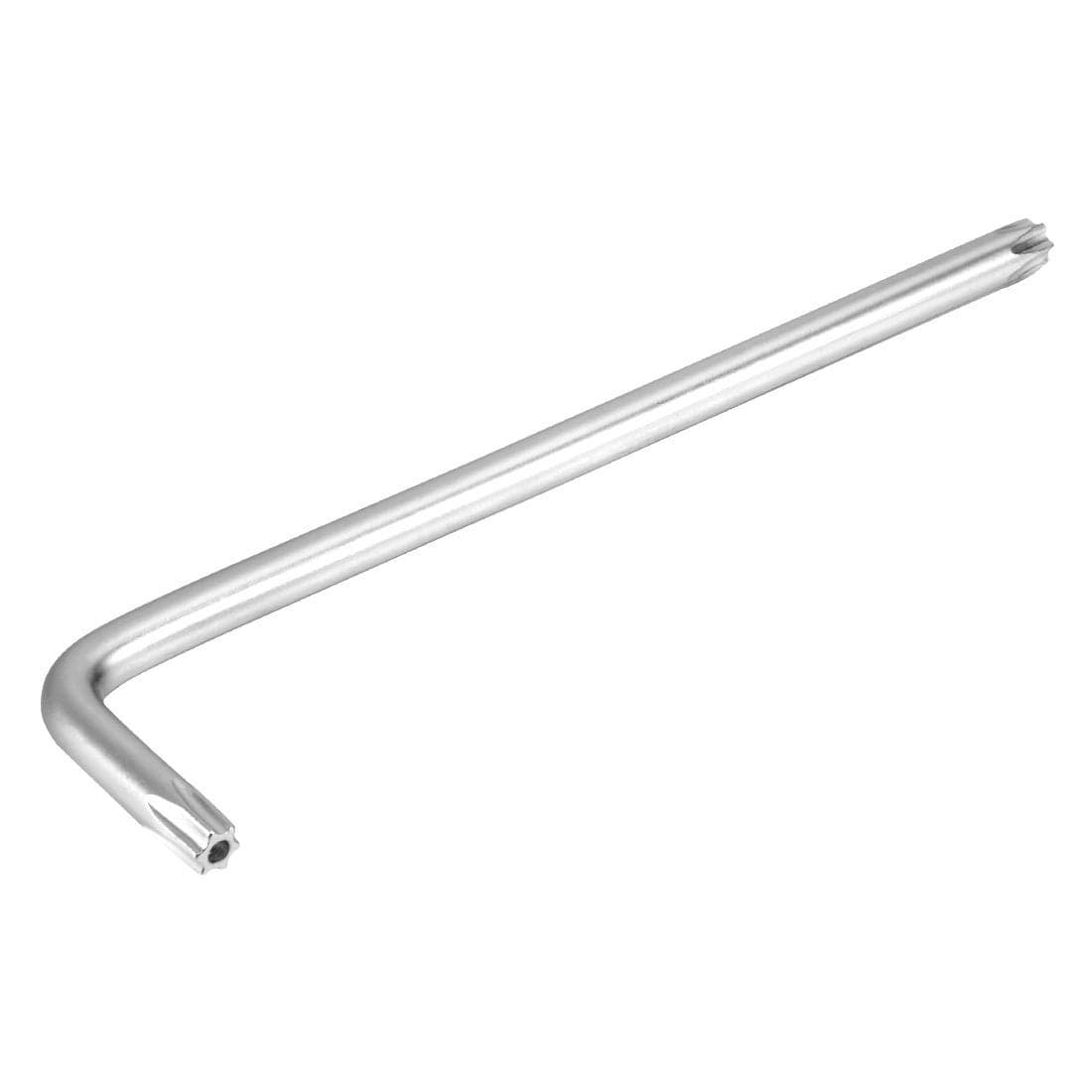 uxcell Long Tamper Proof Torx Star Key Bit Wrench LShape Nickel Plated T30