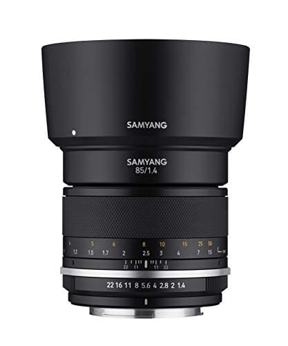 Samyang 85mm F1.4 MK2 Weather-Sealed High-Speed Telephoto Lens for Sony E - Full Frame, Smooth Manual Focus, 9-Blade Bokeh, Ultra Multi-Coating, De-Click Switch