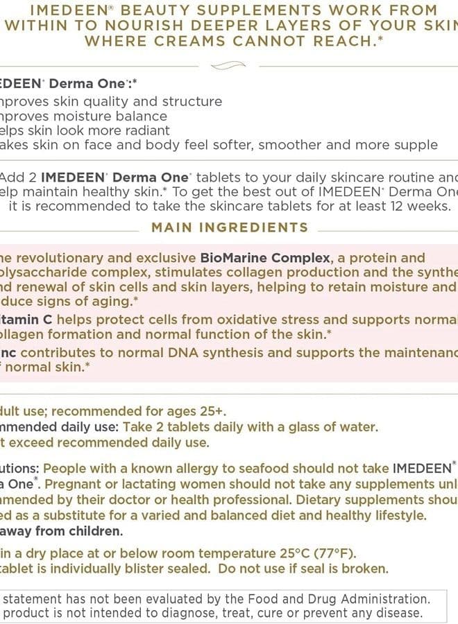 Derma One First Signs of Aging Formula Marine Complex and Antioxidant Supplement