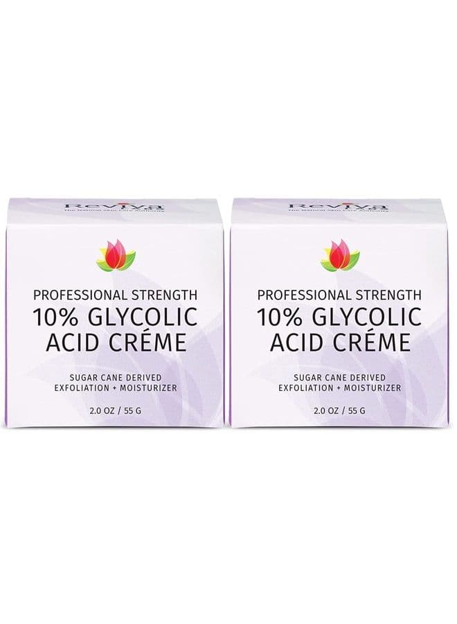 REVIVA LABS - 10% Glycolic Acid Créme 2PK (2.0 oz)