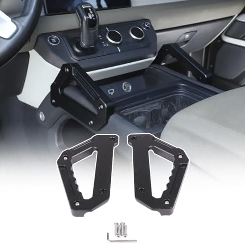 JONKOKO Car Center Side Handle Cover Grab Handles Trim Compatible with Land Rover Defender 90 110 130 2020-2024 Central Control Armrest Cover Trim Accessories