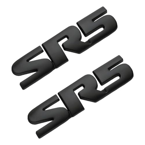 BWBWND 2 PCS 3D SR5 Metal Emblem Classic Decorative SR5 Nameplate Logo Side Rear Tailgate Badge Car Fender Trunk Letters Emblem Sticker Decal Compatible with 4Runner Tacoma Black
