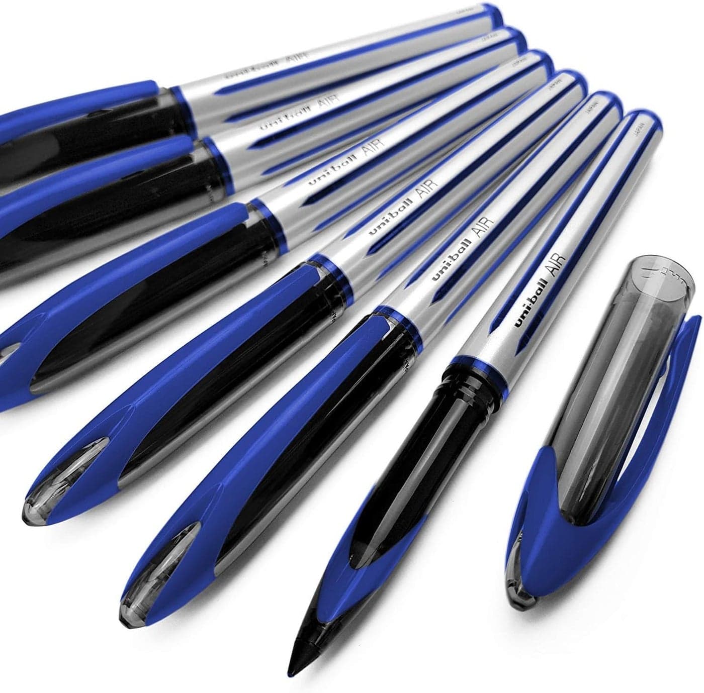 Uni-Ball AIR 0.7mm Medium Rollerball Pens - Box of 12 Blue