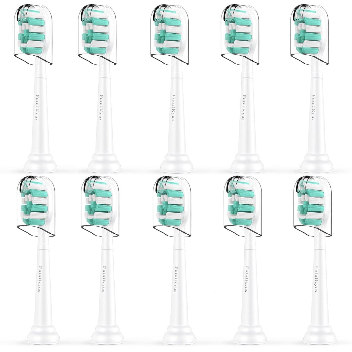 Toothbrush Replacement Heads for Philips Sonicare C1 C2 ProtectiveClean 4100 5100 Electric Toothbrush Head 1 2 Series Plaque Control Snapon 10 Pack