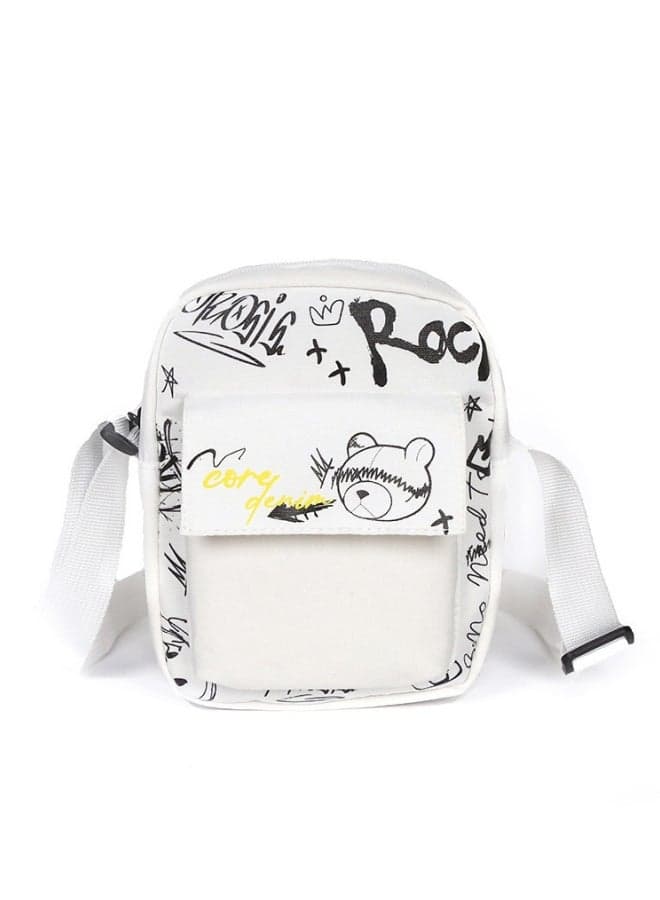 Unisex Fashion Crossbody Bag, Men's/Women's Contrast Messenger Bag Shoulder Bag Sling Bag Side Bag Carry Bag, Daily Commuter/Campus Phone Bag Satchel Bag Small bag for Girls/Boys/Teenagers/Students