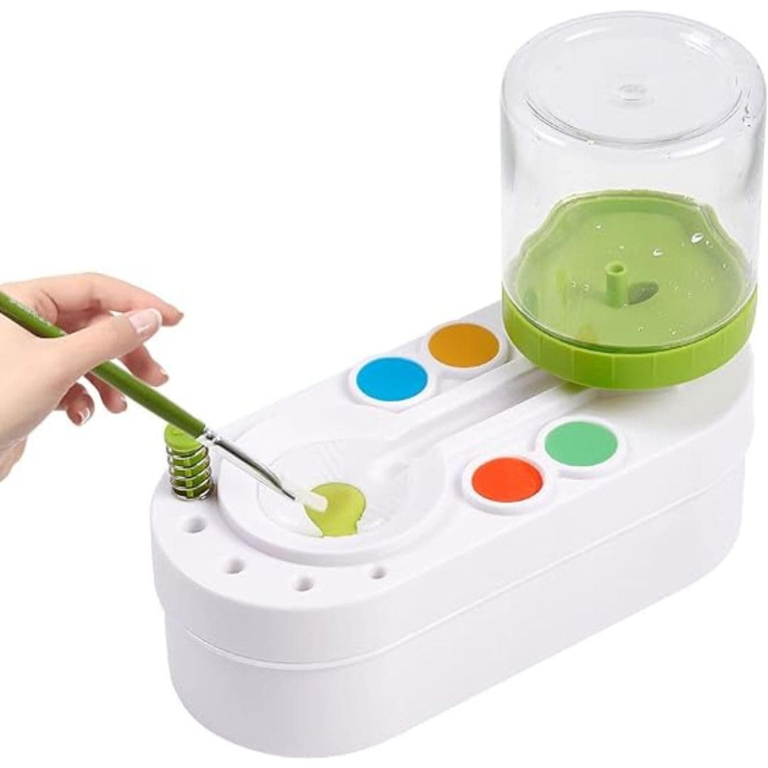 Grandink Brush Rinser Rinser Painting Paint Fresh Water Cycle Paintbrush Cleaners Makeup Brushes for Acrylic Art Supplies WaterBased Paints Cleaning Tool