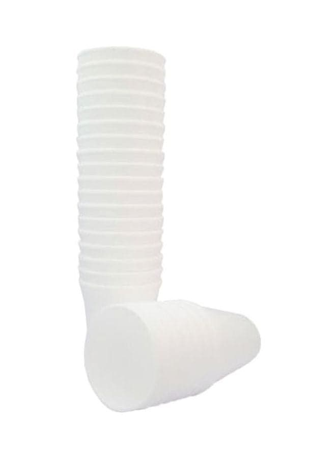 25-Piece Foam Cups White