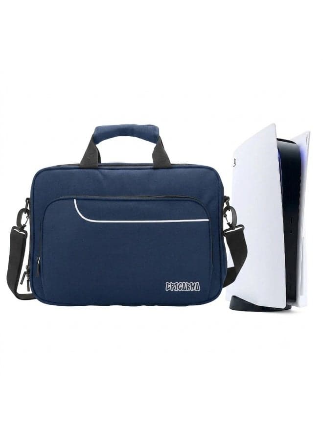 PS5 Carry Bag for PlayStation 5 Console & Accessories – Portable Travel Storage Case with Protective Padding, Shoulder Strap & Multiple Compartments for PS5 Disc/Digital Edition, DualSense Controllers, Headset & Gaming Accessories