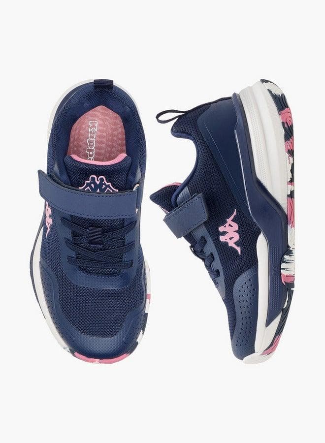 Girls Logo Print Hook & Loop Padel School Shoes — 32 EU