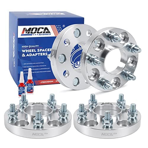 MOCA 20mm 5x114.3 Hubcentric Wheel Spacers (66.1mm Bore) - M12x1.25 Studs Fit for Nissan Altima & for Infiniti G35 G37 Ex35 Q70 (Silver, Pack of 4)