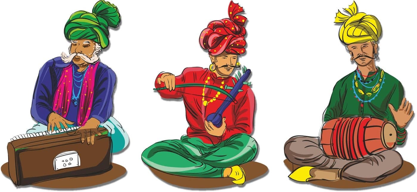 MustHome Fridge Magnet | Indian Theme & Musical Insutruments | Magnet Refrigerator Stylish | Almirah | Fridge Magnet Best Souvenir Gift | Decorative Items for Kitchen Fridge Magnets Set of 3