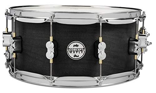 PDP By DW Black Wax Maple Snare Drum 65x14