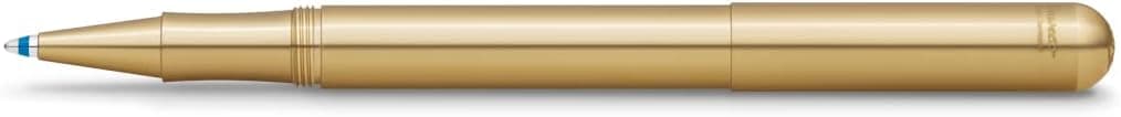 Kaweco LILIPUT Ball Pen Brass with Cap I Retractable Ballpoint Pen with Standard D1 Refills in a Tin Box I Metal Ball Pen 13 cm