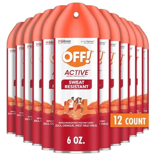 OFF! Active Insect Repellent, Sweat Resistant, Repells Mosquitoes, 6 oz ( Pack of 12)