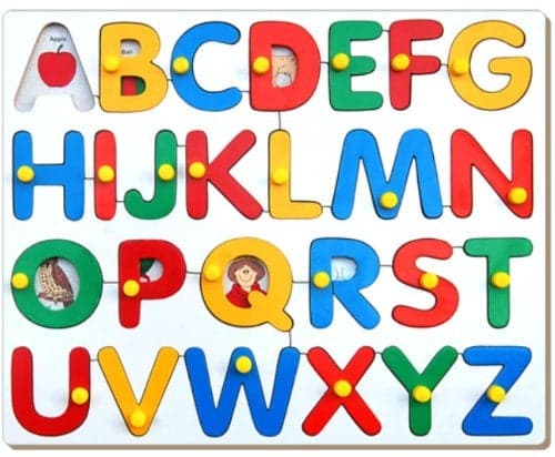 Little Genius Alphabet Picture Tray (ABC) with Knob