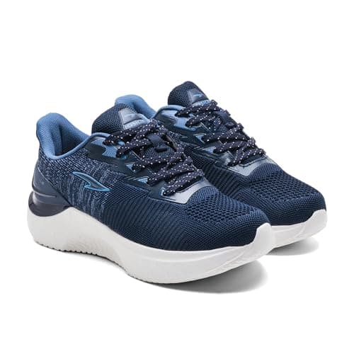 ASIAN Yodha-09 Kids’ Sports Shoes | Lightweight Stylish Sneakers for Boys & Girls | Memory Foam Shoes with Durable Grip & Trendy Design, School & Travel (NAVYSLTBLU) -UK 2