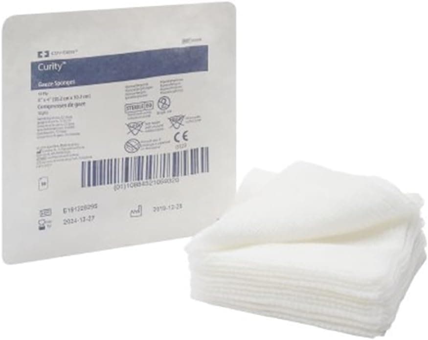 Covidien Gauze Sponge Curity Gauze 12Ply 4 X 4 Inch Square Sterile Model 6939
