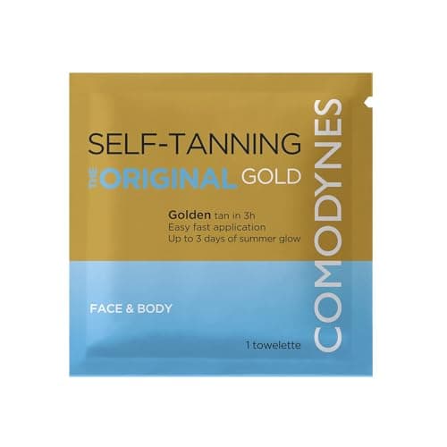 3-8 - Packs COMODYNES Self-Tanning Wipes - Natural Bronzing - All Skin Types - Vegan
