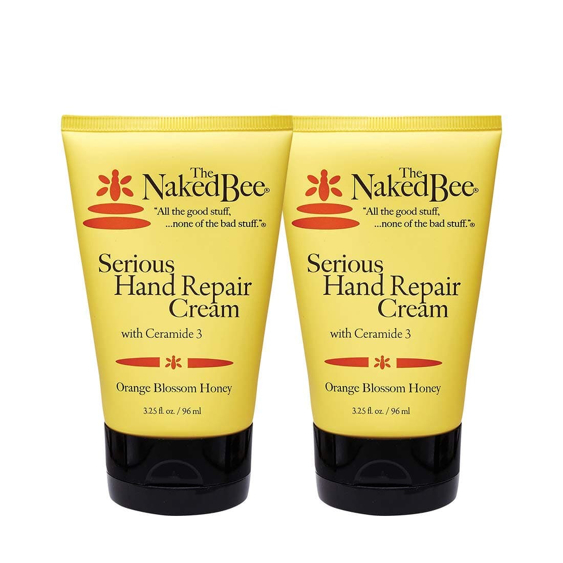 The Naked Bee Orange Blossom Honey with Ceramide 3 Serious Hand Repair Cream Lotion 2 Pack