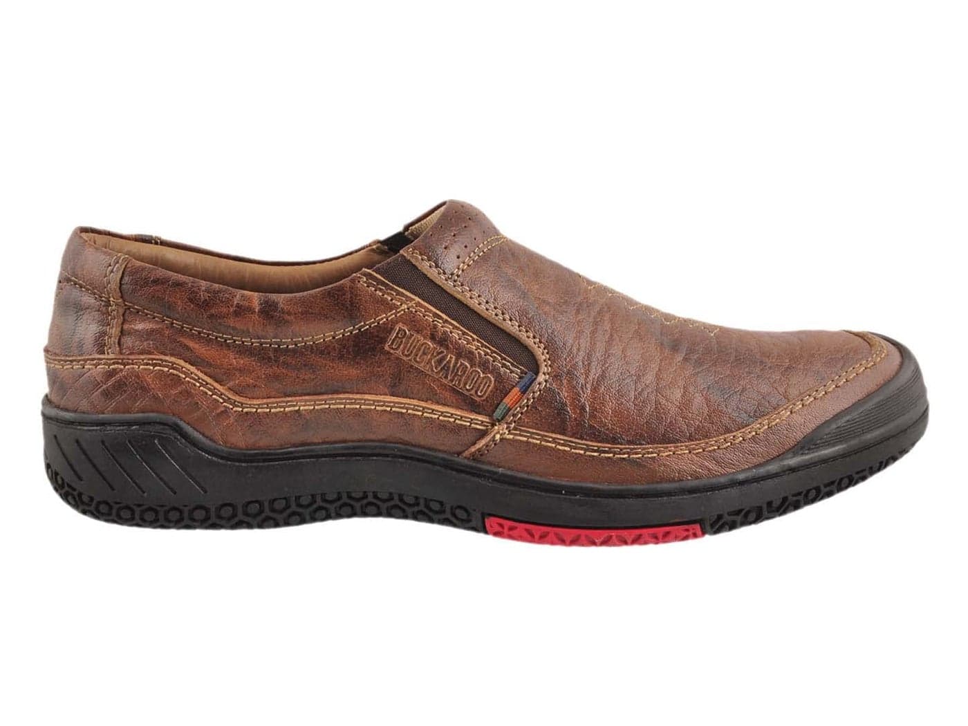 Buckaroo Genuine Leather Tan Casual Slip-On Shoes for Men: Brent