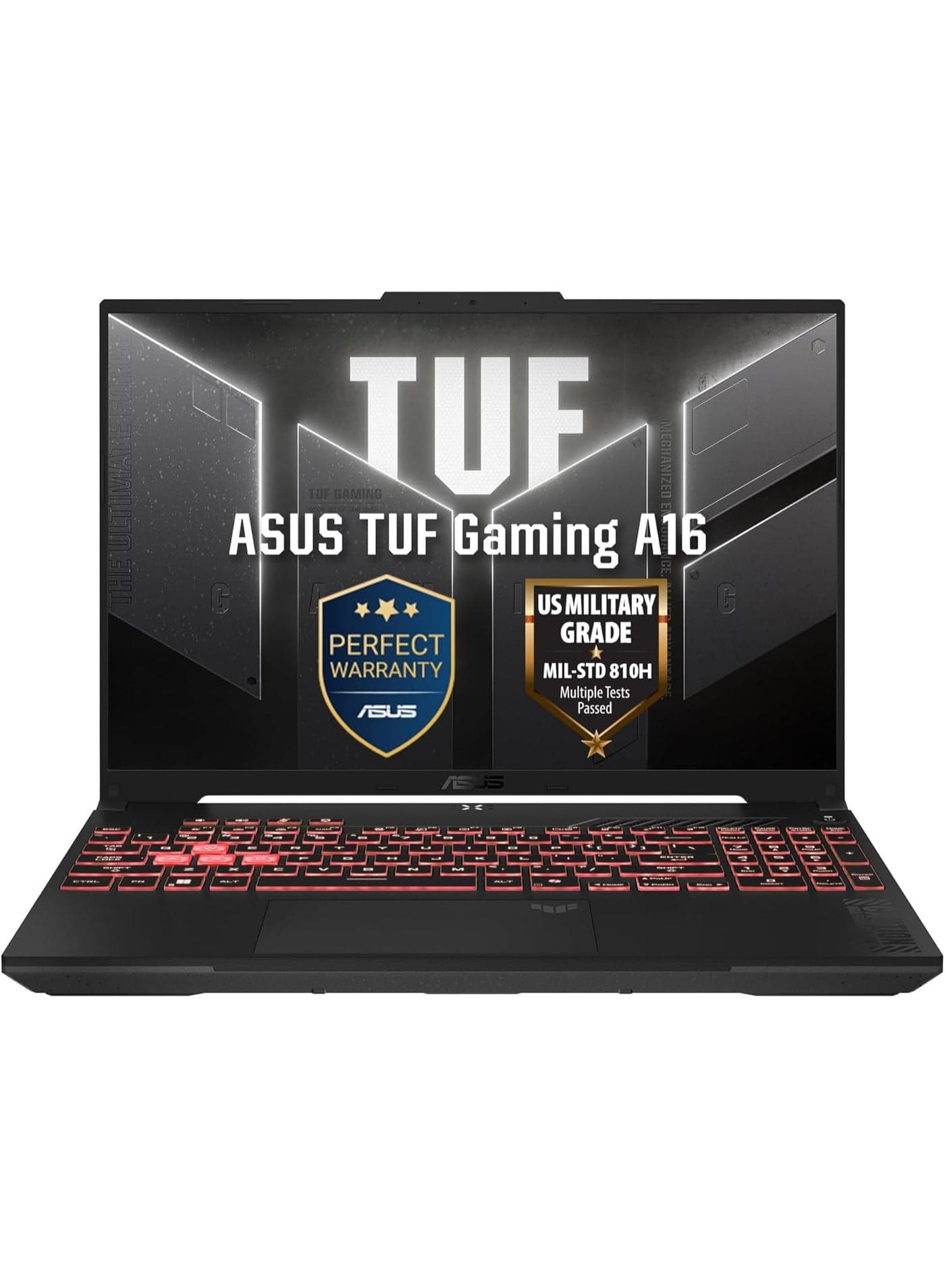 TUF A16 FA607NUQ Gaming Laptop, 16" WUXGA 144Hz Display, AMD Ryzen 7 170, 16GB RAM, 2TB SSD, GeForce RTX 4050 6GB Graphics, English Keyboard, Win11,(Upgraded Version) English Jasper Grey