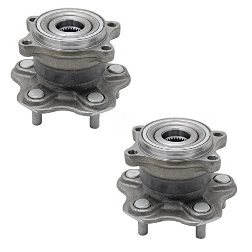 TRQ Rear Wheel Hub Bearings Assembly Set Compatible with 2003-2008 Infiniti FX35