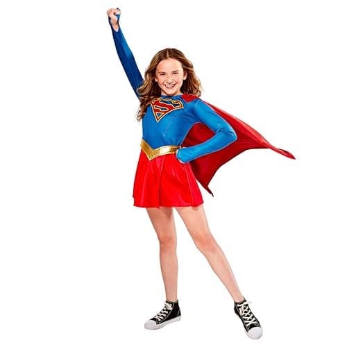 Rubies DC Superheroes Supergirl TV Series Supergirl Costume Dress for Kids Girls Small