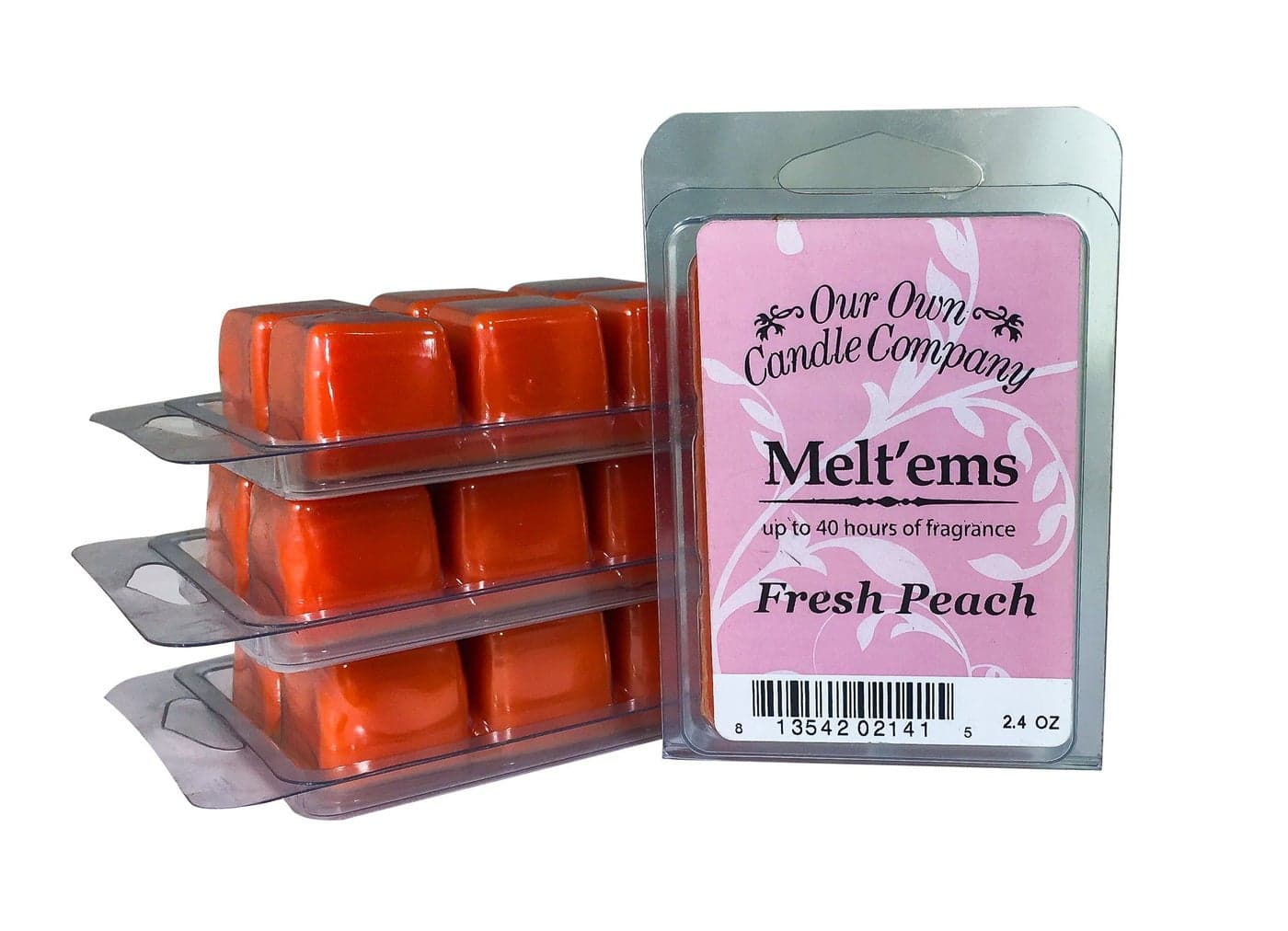 Our Own Candle Company Premium Wax Melt Fresh Peach 6 Cubes 24 oz 4 Pack