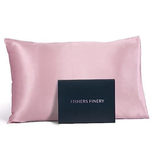 Fishers Finery 25mm 100% Pure Mulberry Silk Pillowcase (English Rose King)