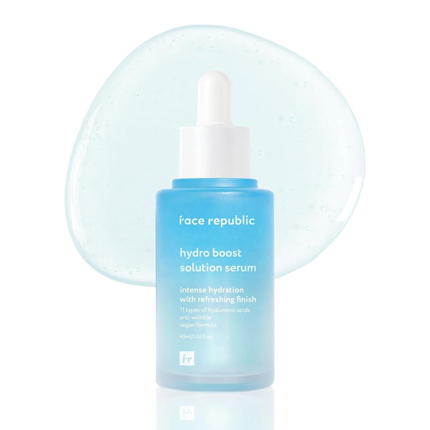 Face Republic Hydro Boost Solution Serum 45ml 152 fl oz Hyaluronic acids Adenosine Hydrating Refining Antiwrinkle No Artificial Color For Dry Sensitive Skin Vegan Korean Skin Care
