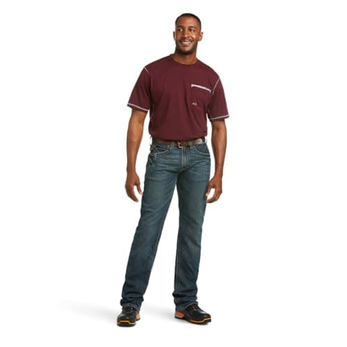 ARIAT Rebar M4 Slim Fit Durastretch Straight Leg Jean – Work Jeans for Men