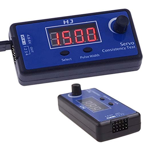 DIYmall HJ Digital RC Servo Tester ESC Consistency Tester Speed Controller for RC Helicopter Airplane Car Motor Throttle Display