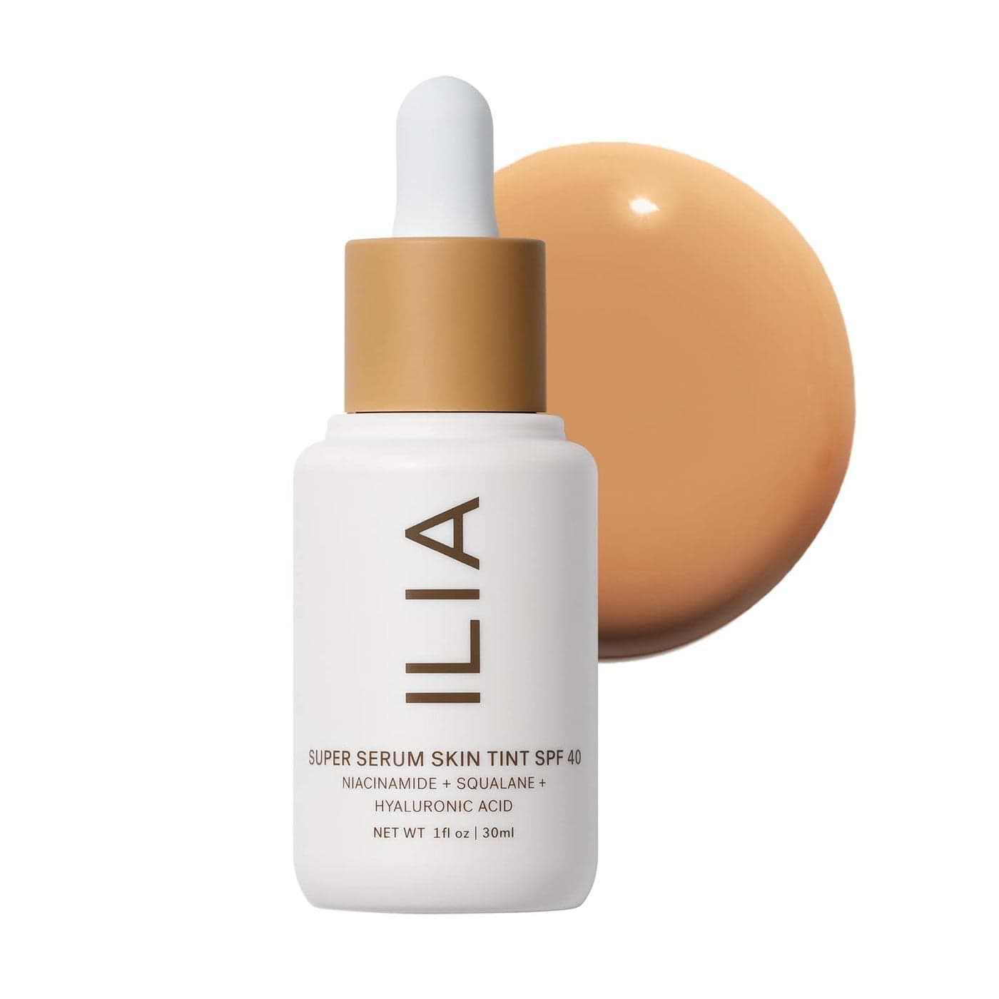 ILIA Super Serum Skin Tint SPF 40 NonComedogenic Vegan LIghtweight to Help Against Blue Light Pollution while Hydrating Smoothing Refining Morgat ST115 1 fl oz 30 ml