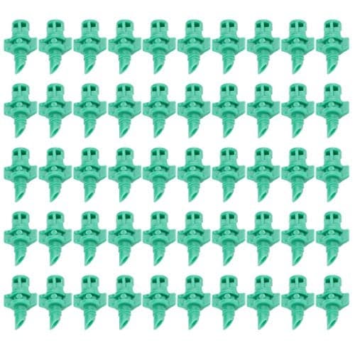 APPSTER (100pcs) Sprinkler 180 Degree Refraction Watering Sprayer Misting Nozzle Irrigation System for Plants, Garden Lawn, Greenhouse & Agriculture - 100 Pcs