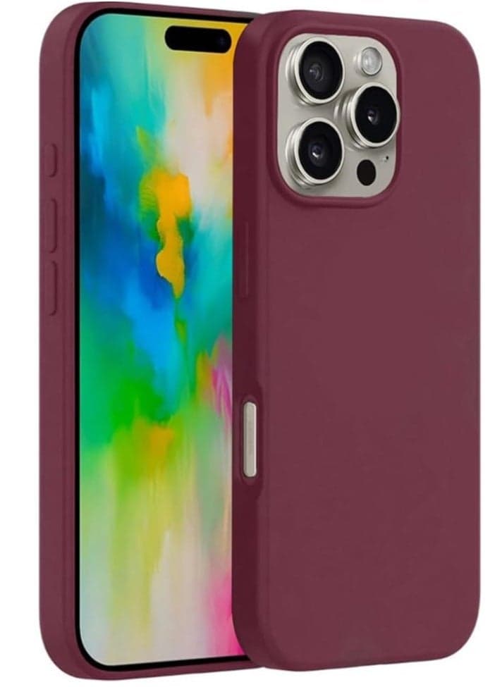"Liquid Silicone Case for iPhone 16 Pro Max – Ultra Slim Design with Soft Anti-Scratch Lining & Drop Protection"