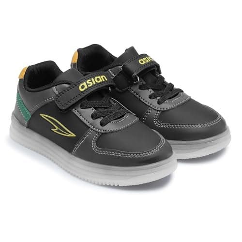ASIAN Kids JUPITER-01 Stylish Casual High Top Sneaker and Trendy Shoes with Laces for Boys,UK 5s