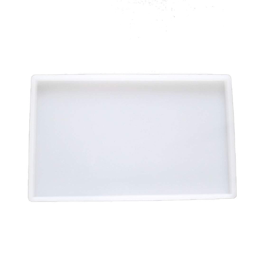 Yalulu Large Thicken Resin Tray Molds RectangleSquare Geode Agate Coaster Silicone Molds Tray Platter Epoxy Resin Casting Molds for DIY Making Faux Agate Tray Serving Board 25x15cm
