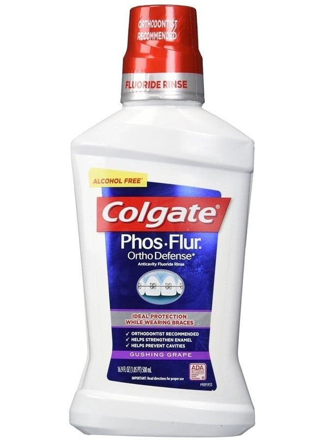 Phos-Flur Anti-Cavity Fluoride Rinse, Gushing Grape, 16.9 Fluid Ounce