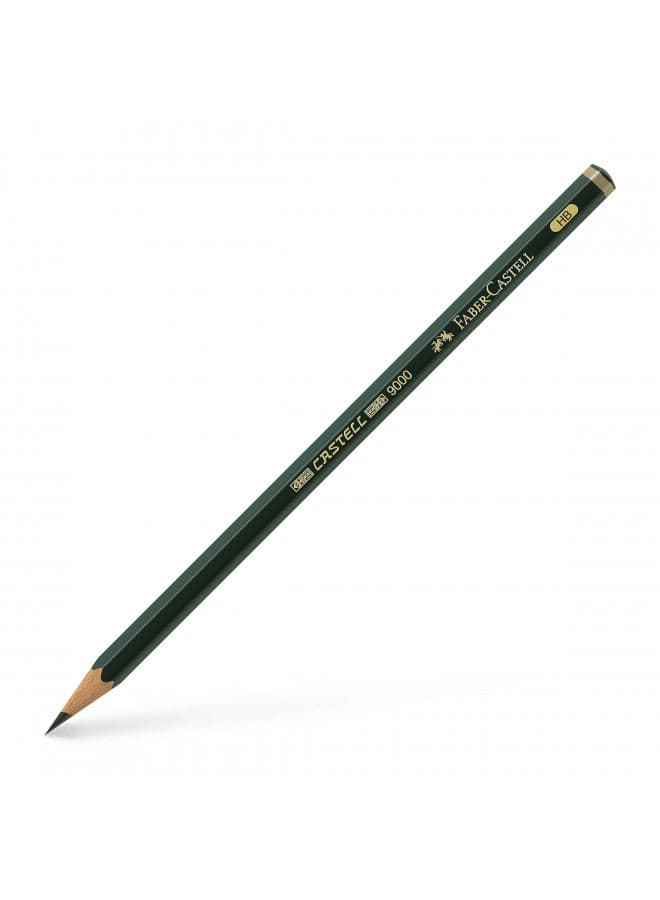 Faber-Castell CASTELL 9000 - wooden pencils (HB, Black, Triangular)