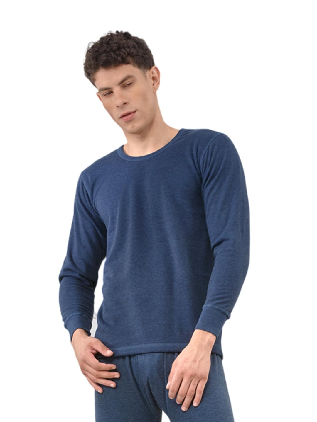 Lux Inferno Men's Premium Thermal Vest | Full Sleeves | Regular Fit | Pack of 1| Blue
